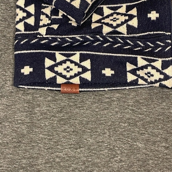 Roxy Knit Sweater Jacket Full Zip with Hood Dry Flight Technology Size Small - Picture 5 of 8